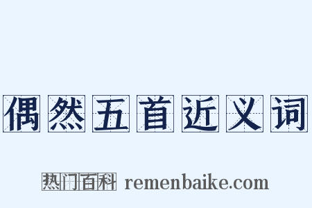 偶然五首近义词是什么意思的图片